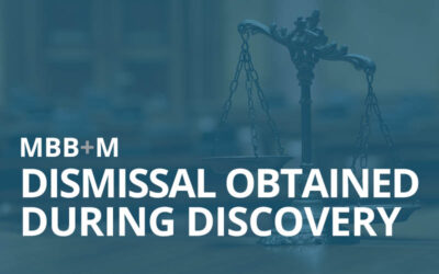 Dismissal Obtained During Discovery Post Deposition of Defendant