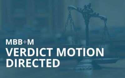 Verdict Motion Directed at Close of All Evidence